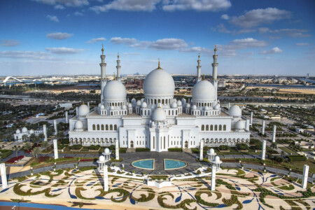 Una Maravillosa Imagen De La Mas Grande Mezquita En Dubai Sheikh Zayed Mosque